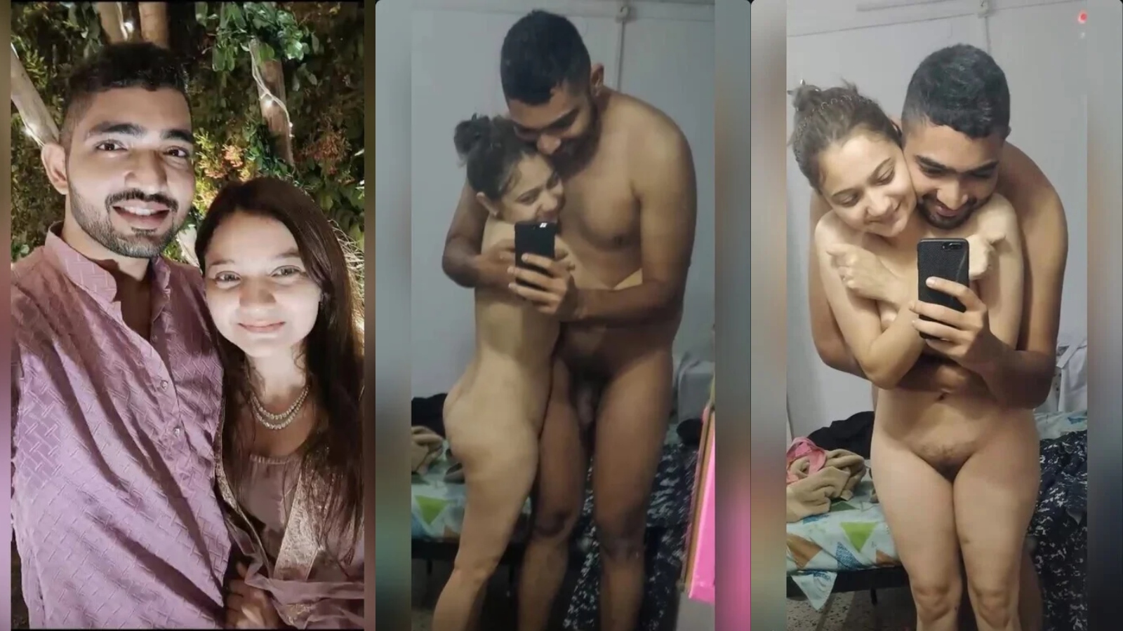 Indian honeymoon couple nude sex and bathing