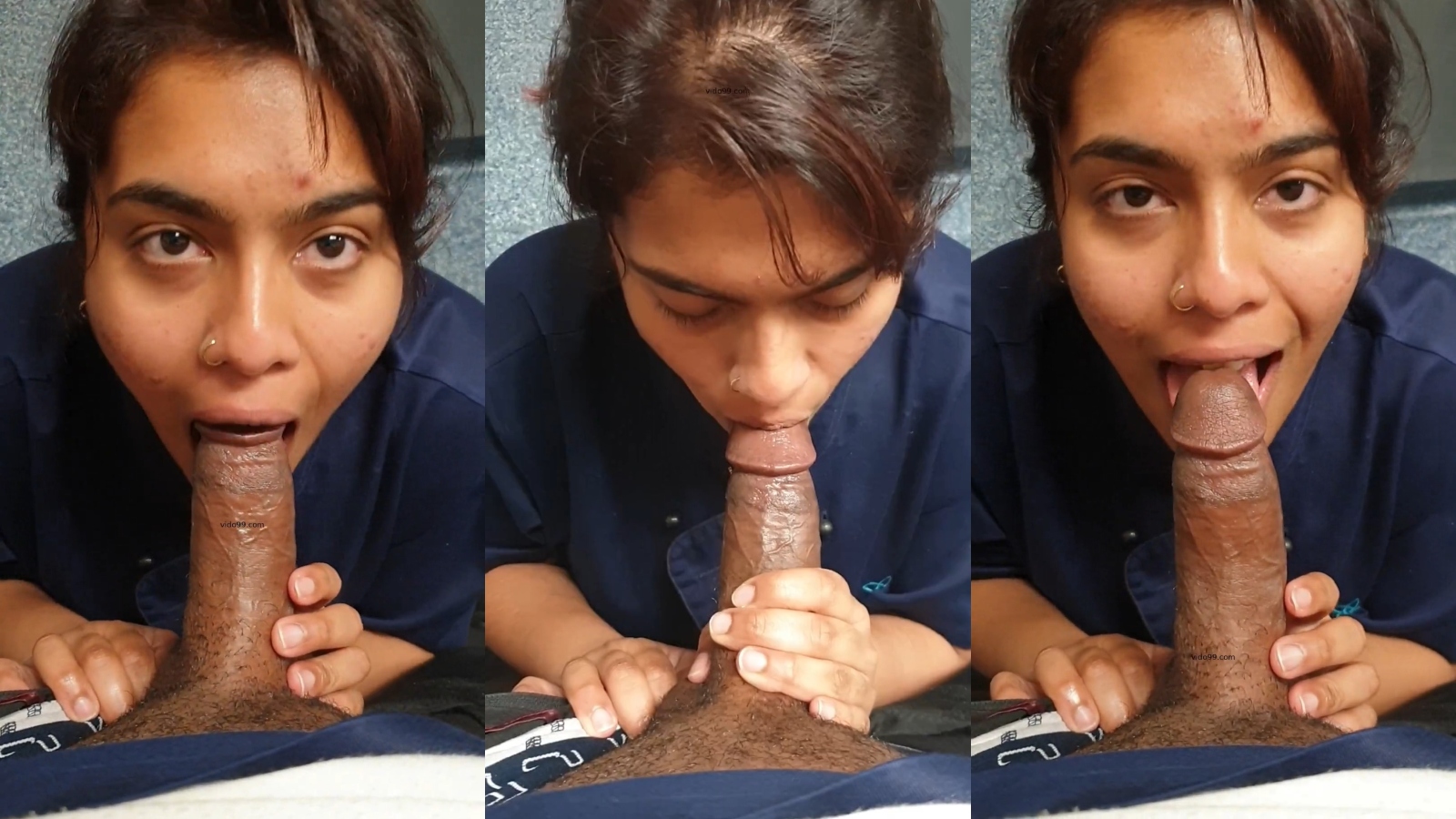 Cute wife Indian blowjob to husband viral MMS