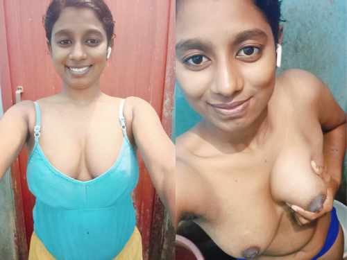 Big boobs Kerala girl topless selfies shared